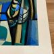 Lithograph signed "Albert Ferenz" Design 1950.