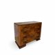 Walnut burl commode, Italian Art Deco, 1940s.