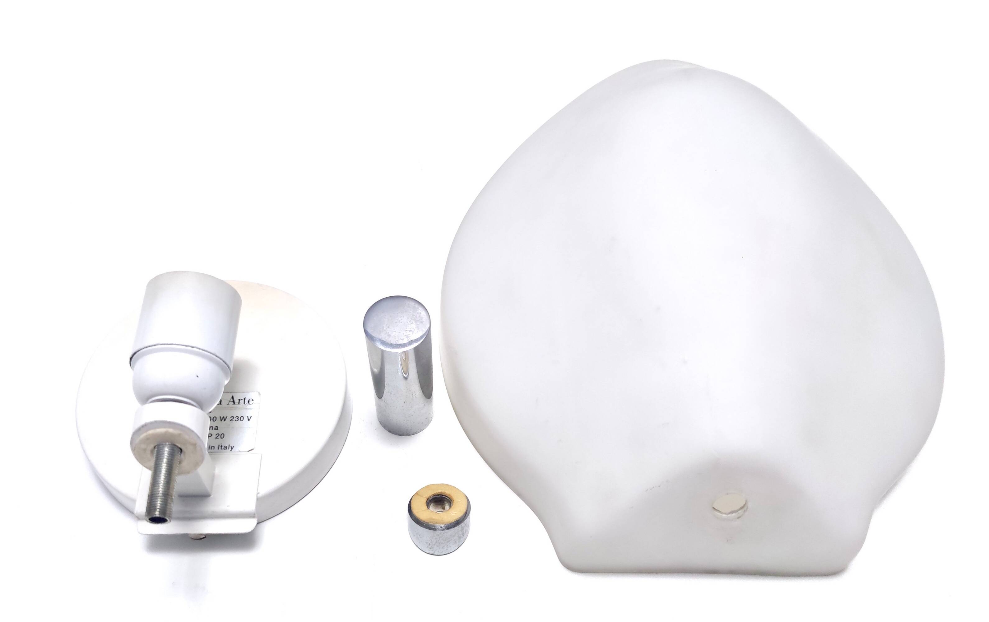 Postmodern Opaline Glass Sconce No. 2299 by Fontana Arte, Italy