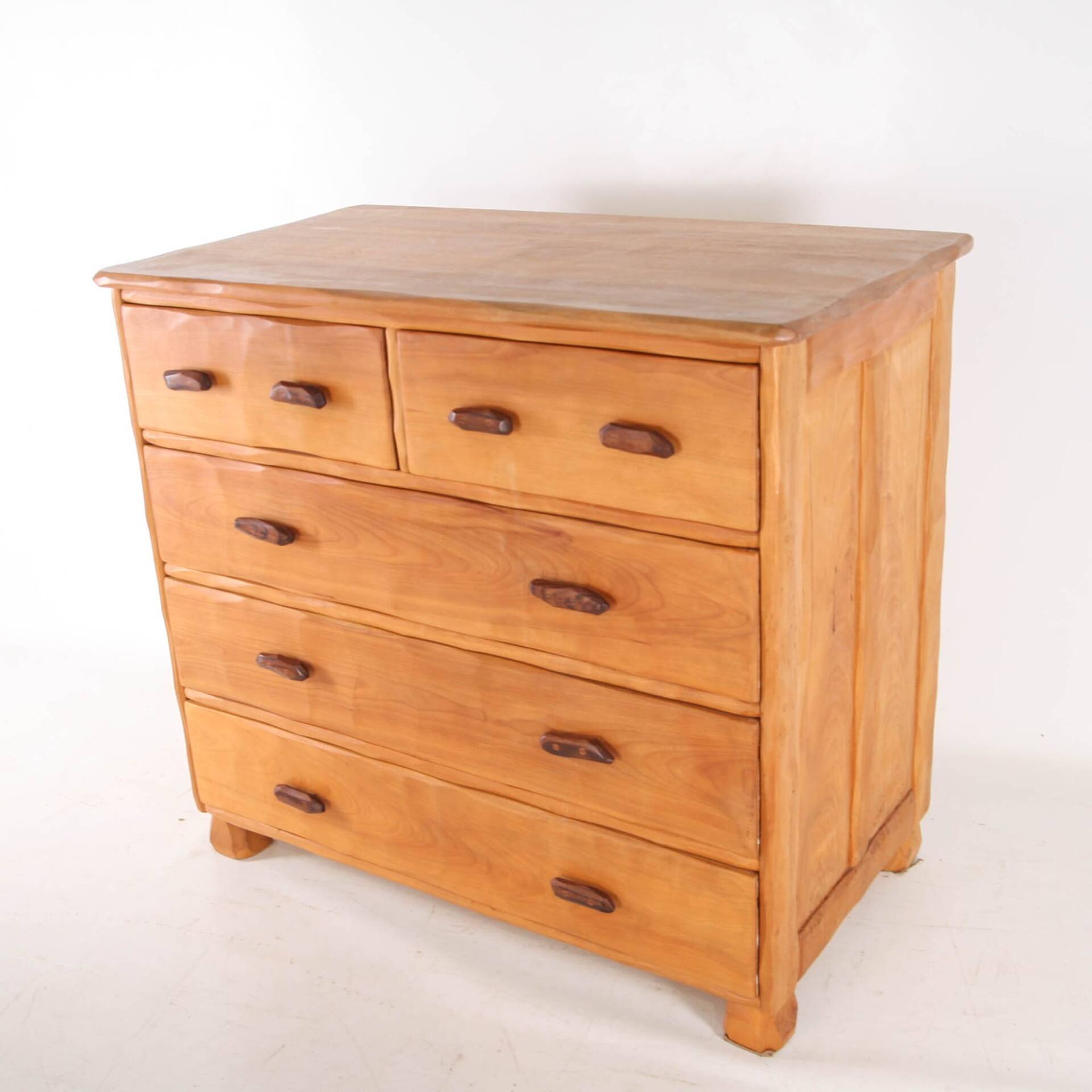 Elm "organic" chest of drawers