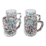 4 cut crystal beer mugs from Tiffany and Co.
