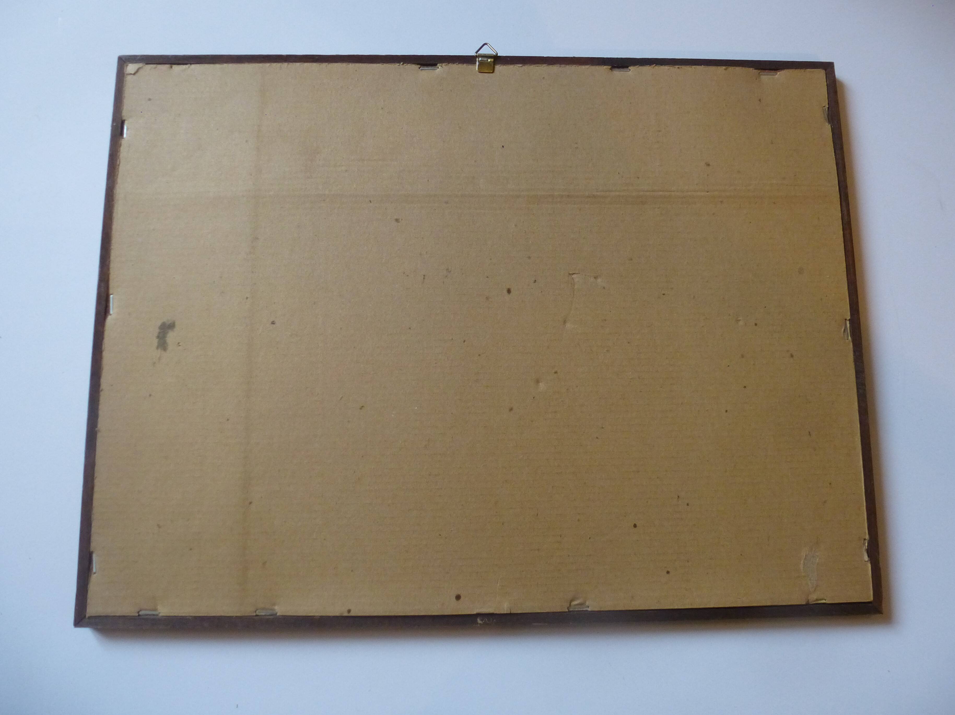 Screen-printed mirror of vintage car "1909 Lancia"