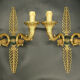 Pair of Empire style palmette sconces - Hettier & Vincent