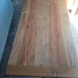 Large family bistro table with wooden top 190cm