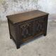 Carved solid wood chest.