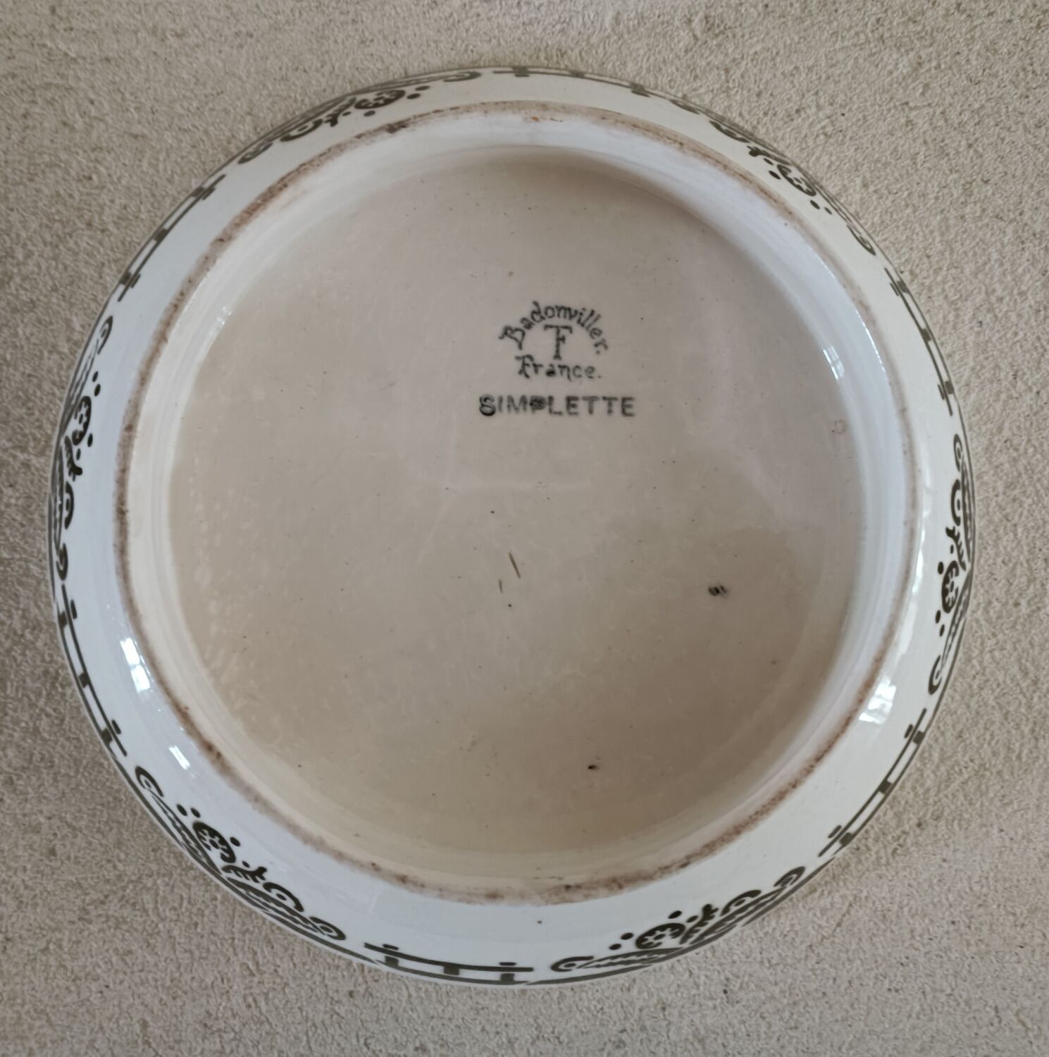 Compotier low iron earth Badonviller