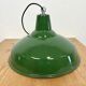 Industrial Green Enamel Factory Lamp from Benjamin, 1960s