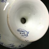 Cup on pedestal Luneville K-G décor China vintage earthenware