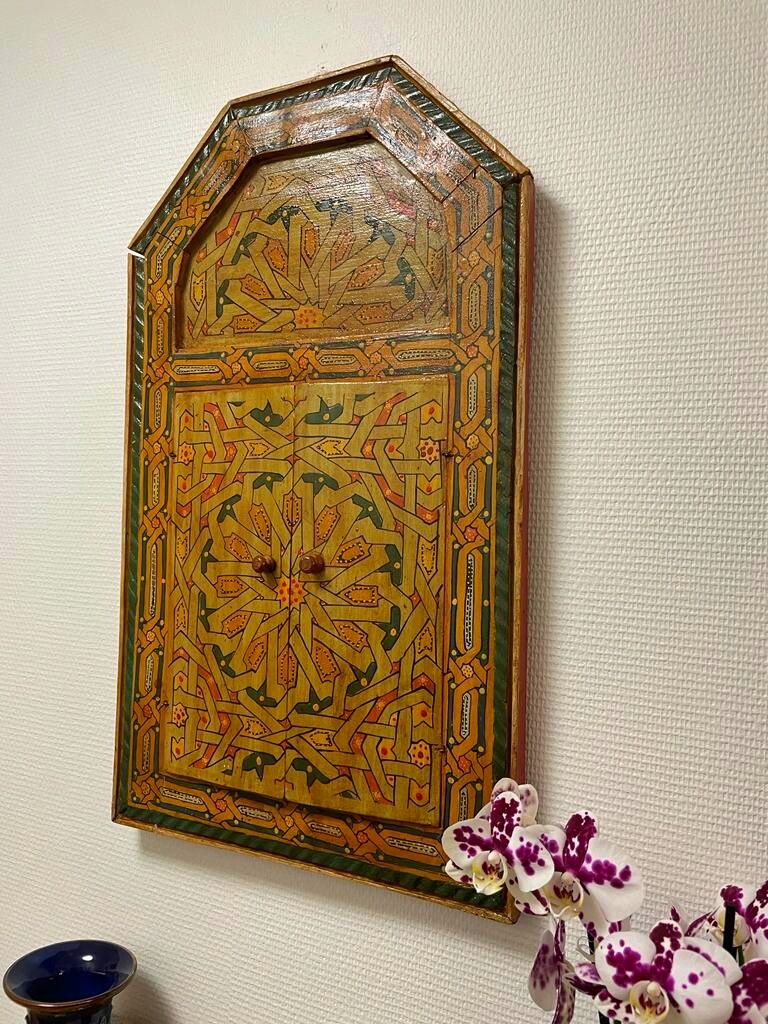 Moroccan mirror Xxeme hand painted