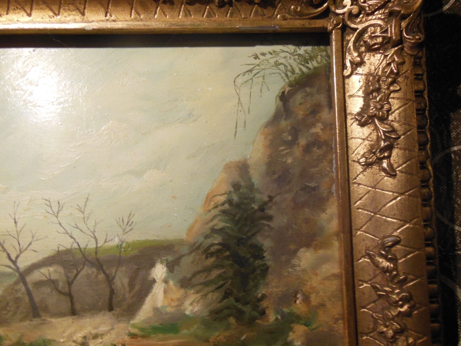 Impressionist painting, XIX-XX°s., landscape, oil on wood signed A.Hervé