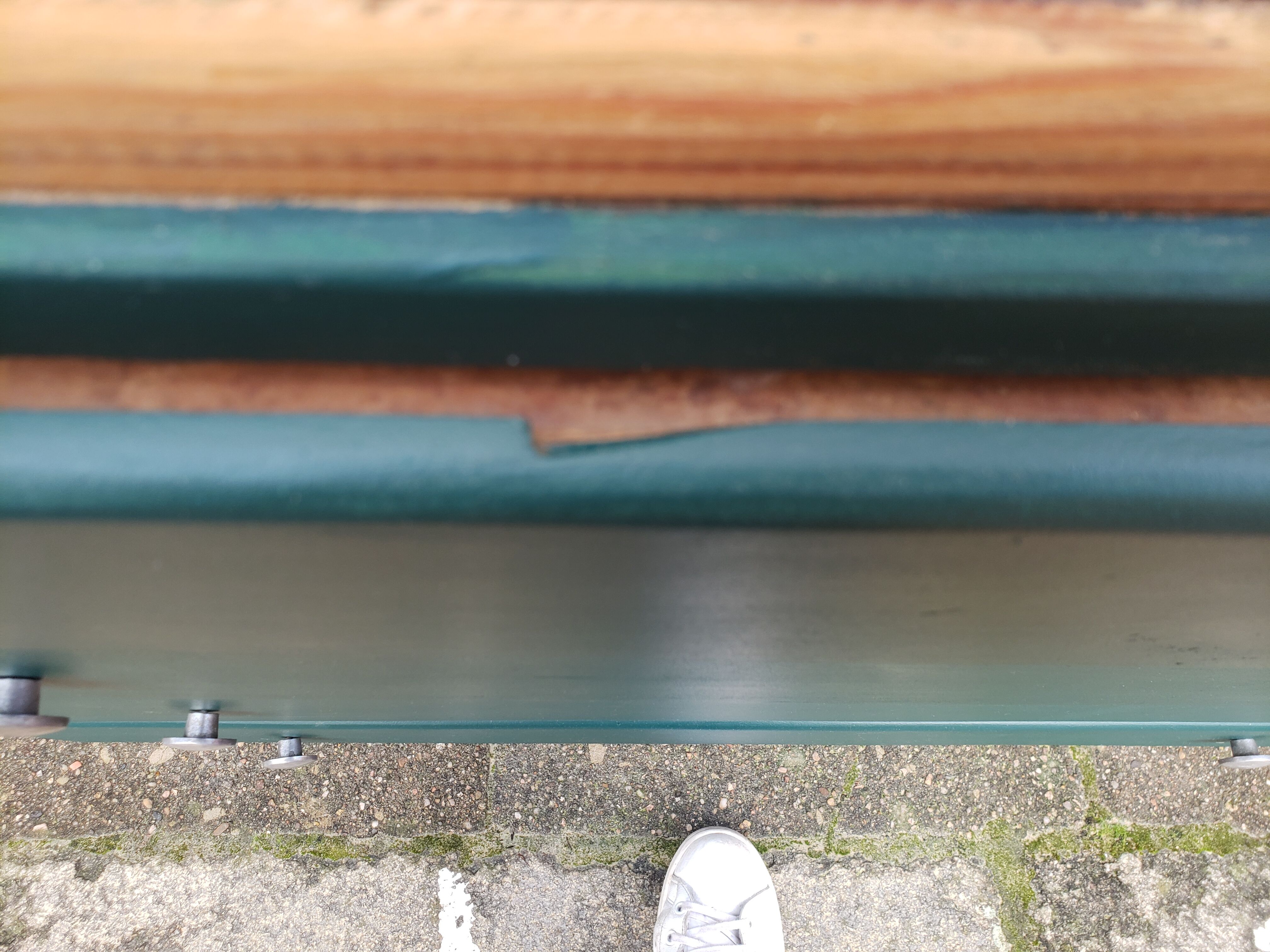 Deep turquoise and wood vintage dresser