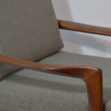Fauteuil scandinave haut dossier par Niels Eilersen 1960