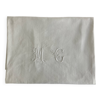 Harvest tablecloth, MG monogram