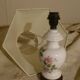 Lampe fleurie années 80