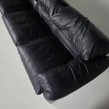 3-seater leather sofa by Vico Magistretti for Cassina, 1970.