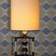 Lamp to pose 70s black and gold
