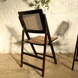 Pair of chairs complain cannage