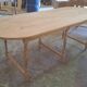 Custom Solid Pine Farmhouse Oval Dining Table (220 cm) – French Provincial
