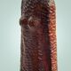 Dutch Brutalist carved wood sculpture of woman's figure, height 95cm, 1970s