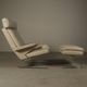 Leather "Swing" lounge chair with ottoman for COR Germany, 1960's