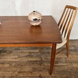 Scandinavian table in vintage teak 1960 Samcom edition