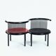 Chaise Lubke vis-à-vis, par Herbert Ohl, Allemagne, années 1970