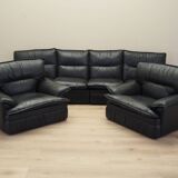 Leather armchair, Italian design, 1960s, production: Italy