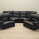 Leather armchair, Italian design, 1960s, production: Italy