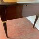 Flat desk with Louis XVI-style zippers in mahogany Top leather 20th century