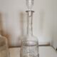 Pair of antique moulded glass carafes