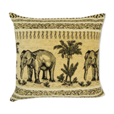 Ethnic velvet elephant cushion