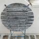 Round folding garden table