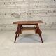 Vintage coffee table with tapered legs