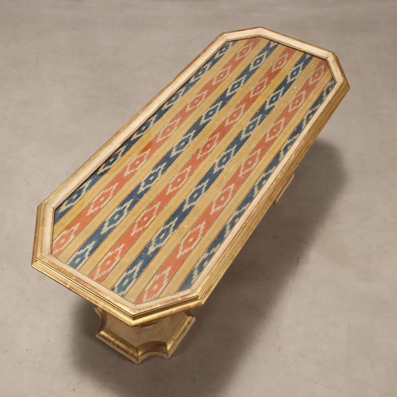 Antique baroque-style coffee table in wood, 19th century