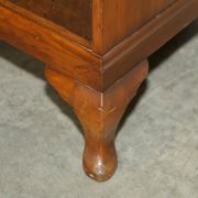 Art Deco governess wardrobe in burr walnut by Waring & Gillow