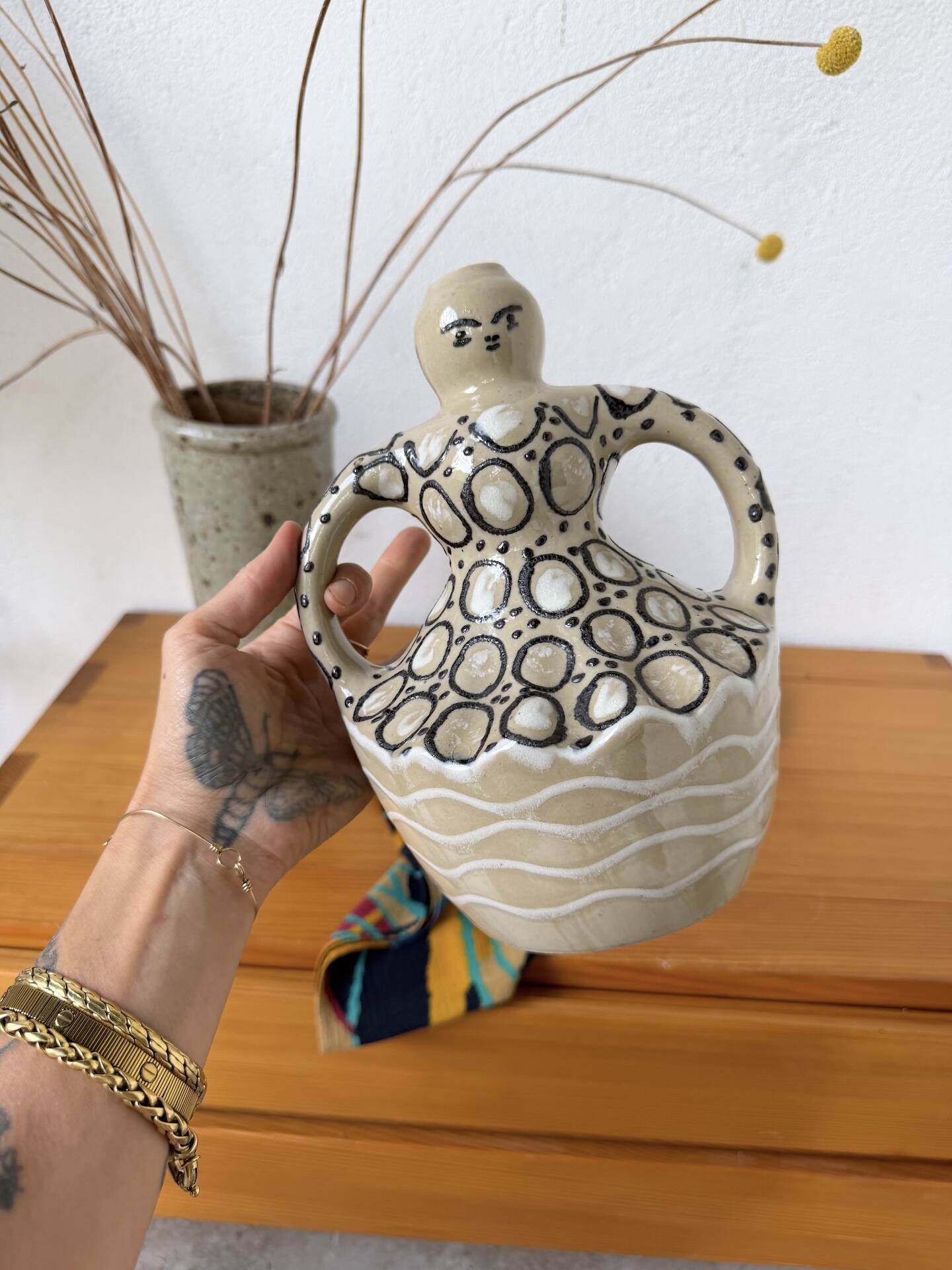 Anthropomorphic vase Folk Art woman