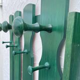 Pine coat rack and mirror