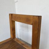 Brutalist pine chair