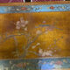 Chinese, Asian wooden coffee table nature peacock scene