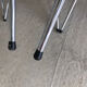 4 chairs in brown skaï and metal vintage year 60
