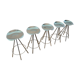 Set of 5 stools "Jamaica" by designer Pepe Cortes production Amat
