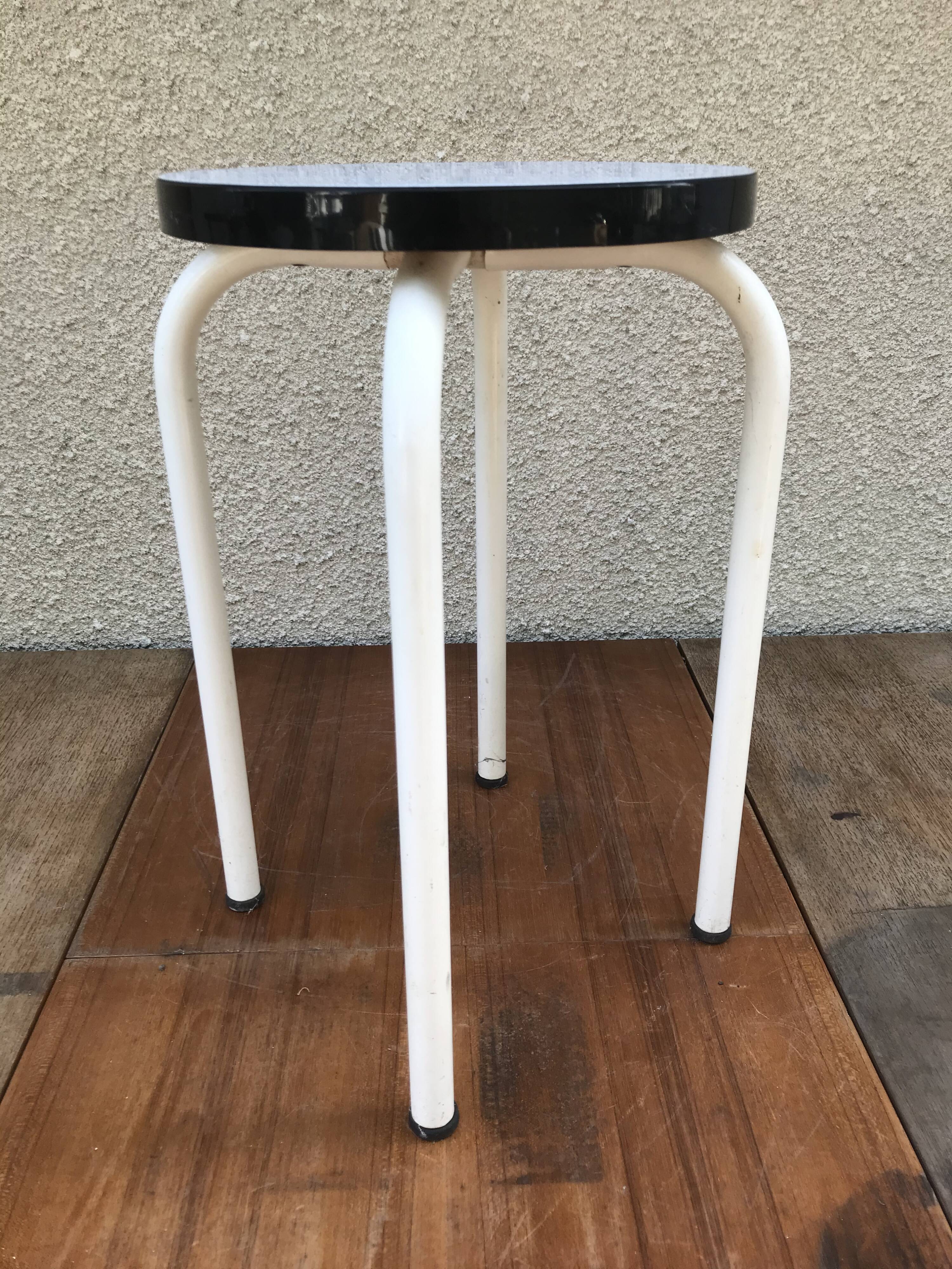 Formica blue stool
