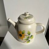 Vintage sunflower teapot Sarreguemines model Farandole H:20cm