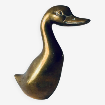Vintage brass goose