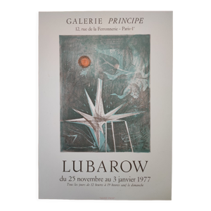 Affiche exposition 1977, Lubarow