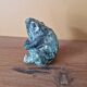 Joanna Hair (1955) Ceramic raku glazed toad or frog