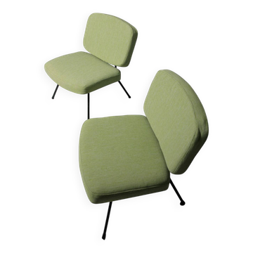 Paire de chauffeuses CM190 – Pierre Paulin pour Thonet – vers 1960