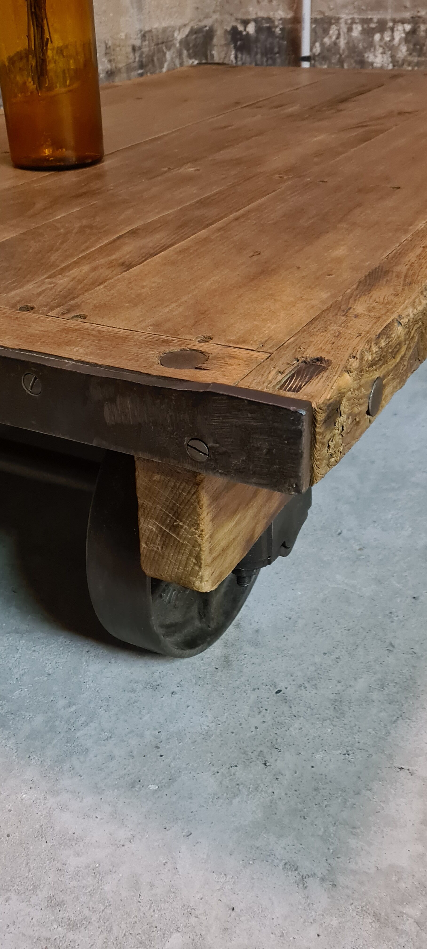 Industrial coffee table