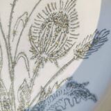 6 assiettes plates vintage, Chardons