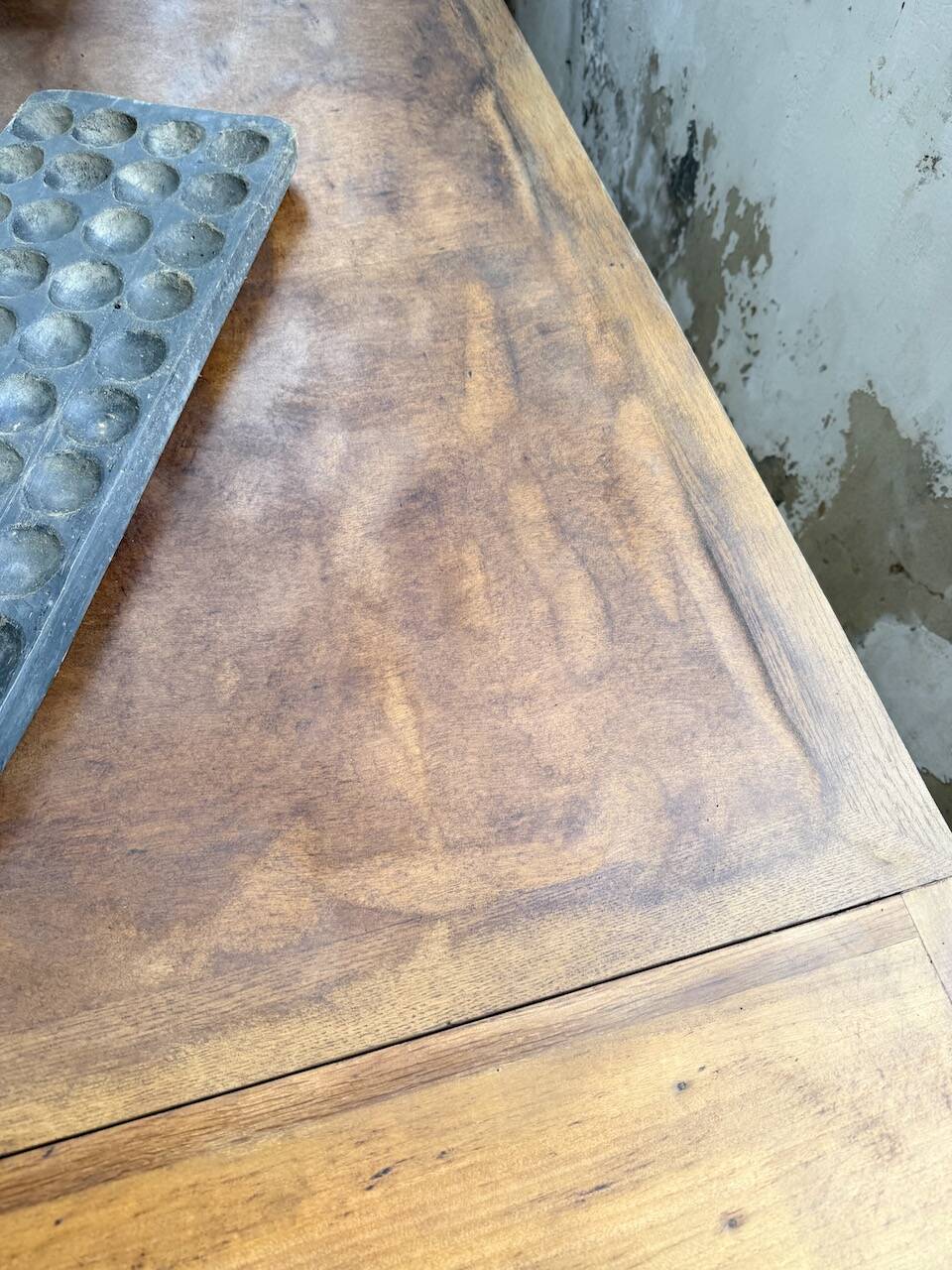 Table de repas chêne 1940 Dudouyt 240cm